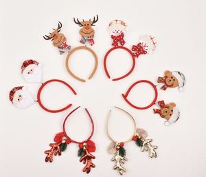 Custom Merry Christmas Party <b>Hair</b> <b>Accessories</b> Headbands Red Flower <b>Kids</b> Hairbands <b>Accessories</b> - Product Image 4
