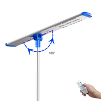 Lampadaire solaire intégré, 60/80/100/120W, 2 pièces, éclairage pour rue