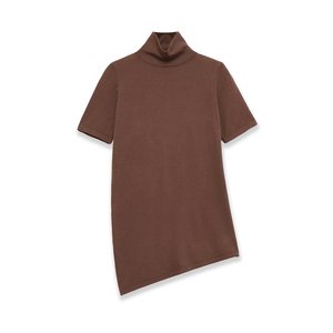 <span class=keywords><strong>T</strong></span>-<span class=keywords><strong>shirt</strong></span> asymétrique à <span class=keywords><strong>col</strong></span> haut pour <span class=keywords><strong>femme</strong></span>, style vintage européen et américain, nouvelle collection estivale, tendance et élégante - Product Image 5