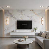 Panneaux muraux légers en PVC effet marbre anti-UV 2-5mm, étanches pour villas, hôtels, décoration publicitaire, vente en gros pour distributeurs