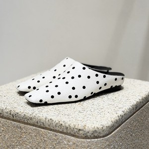 Mules Casuales Vintage Franceses de Primavera-Verano 2026 con Estampado de Puntos, Versátiles y sin Talón para Mujer - Product Image 2