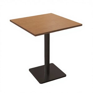 Mesa de Restaurante/Cafetería Moderna al por Mayor con Tablero de Madera, Diseño Simple, Muebles Comerciales, Mesa de Bar - Product Image 2