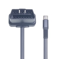 AOTAI Car OBDII Detection Cable OBD2 to Type-C Driving Record Car Charging Data Cable