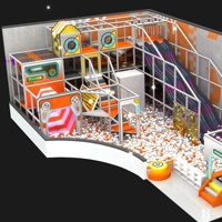 Aire de jeux intérieure personnalisée en couleur et en taille, avec toboggan, équipement de parc d'attractions pour enfants, grande capacité