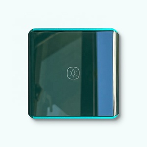 Interrupteur mural intelligent Zigbee 3.0 10A avec contrôle via l'application Smart Life, commande vocale IA et tactile, panneau en verre trempé incurvé - Product Image 6