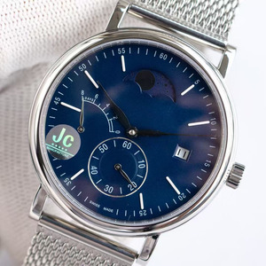 Montre mécanique automatique pour homme, style haut de gamme, bleu marine profond, module chronographe multifonctionnel, sport, business. - Product Image 3
