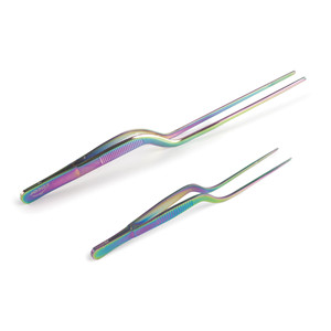 Pinzette di precisione TITAN RAINBOW per lavori di dettaglio con punte fini - Product Image 1
