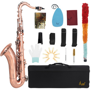 <span class=keywords><strong>SLADE</strong></span> Kit de Saxophone ténor Sib Instrument à vent en bois Saxophone Sib professionnel en laiton avec chiffon de nettoyage gant Sax Reed Embouchure - Product Image 3