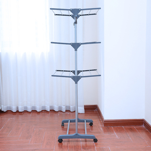 Séchoir à linge pliable et mobile en métal <span class=keywords><strong>pour</strong></span> le rangement des vêtements, supports et étagères - Product Image 6