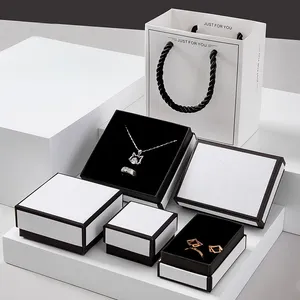 Tongxing papier Kraft boîte à bijoux Bracelet collier anneau boucle d'oreille boîtes cadeaux faits à la main emballage boîte accessoires