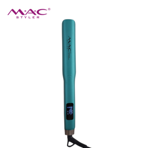 Mac tuyệt đẹp chuyên nghiệp tóc ép tóc 480f 250C màu xanh màu xanh plancha de cabello Titan phẳng sắt LCD hiển thị Salon - Product Image 5