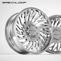 GREENLOOP 8x165.1 8x200 pour Ford F150 Silverado1500 22x8.25 24 26 28 pouces Jantes doubles pour pick-up en alliage forgé