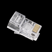 Sıcak satış yüksek kalite altın kaplama CAT5 UTP 8P8C RJ45 konnektör delikten olmayan korumalı modüler fiş yeni Ethernet konnektörleri