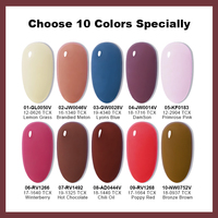 R S Nail Créez Votre Propre Marque – Vernis Gel Couleur Pantone 8g, 10 Couleurs, Norme Européenne, Sans HEMA ni TPO, Gel Hiver pour Ongles