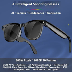 CY01 Smart <b>Sunglasses</b> with <b>Camera</b> Audio AI Translator and Video Recording Function WIFI Connectivity Eye Glasses - Product Image 3