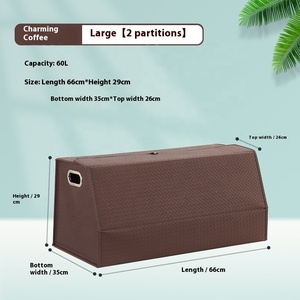 Đa chức năng da xe hộp lưu trữ thân cây tổ chức gấp hộp lưu trữ cho xe sử dụng - Product Image 2