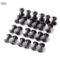 Vis autotaraudeuses et vis autoperceuses Salaya Crown Ball Screw, boulons de levage en acier au carbone avec finition oxyde noir