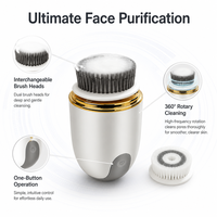 Nouveau masseur corporel électrique rotatif entièrement automatique de petite taille, fonction de relaxation musculaire, brosse nettoyante rechargeable et étanche
