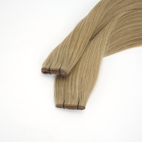 Extensions de cheveux humains russes en gros, fines, invisibles, Genius Wefts, double tirage, pour volume