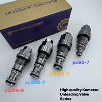 Válvula de Alivio 723-40-56600 Compatible con Excavadora Komatsu PC200-6 /300-6 PC350-6 PC400-6, Repuestos Hidráulicos de Alta Calidad OEM