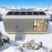 Maison conteneur V5B 31,68 m² préfabriquée, capsule spatiale mobile avec balcon