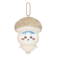3 nouveaux modèles de porte-clés en peluche brodés mignons de la série Chiikawa Mushroom Hachiware & Usagi de 15 cm pour la décoration de sac à dos