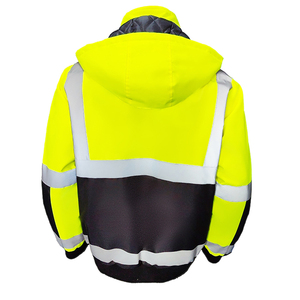 מעיל חורף בטיחותי מחזיר אור לגברים - Product Image 2