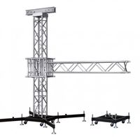 Structure de scène mobile en aluminium robuste pour DJ, éclairage d'événements, structure de scène mobile