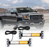 Vente en gros : Feux stroboscopiques LED 2-en-1 pour voiture, 40 LED, blanc et jaune, avec ventouses de fixation sur pare-brise