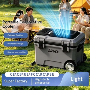 Enfriador Evaporativo Portátil para Exteriores con Control Remoto, <span class=keywords><strong>Aire</strong></span> <span class=keywords><strong>Acondicionado</strong></span> Multifuncional para Camping, Rociador de Niebla, Enfriamiento Plus 2 en 1 - Product Image 1
