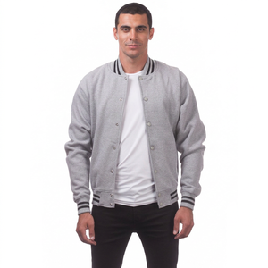 Nouveau style 2025 – Blouson universitaire en laine pour homme, col montant, logo personnalisé, patchs brodés, respirant, hiver, travail, université, baseball - Product Image 1