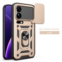 GSCASE Étui de Téléphone Antichoc Robuste avec Béquille et Protection Coulissante pour Appareil Photo pour Xiaomi 17 Pro Max et Samsung A23 A22 A32