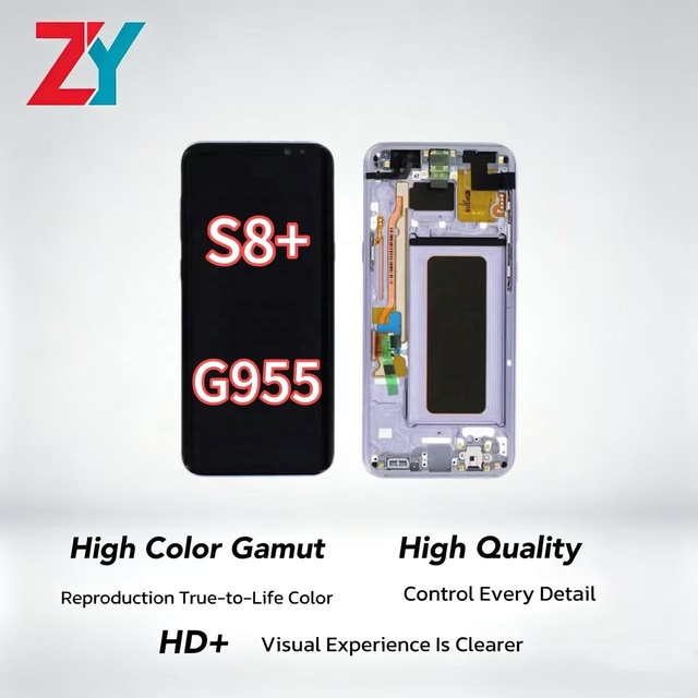 For Samsung S8+/S8PLUS/G955 OLED/TFT LCD Touch Screen Display  with Frame for Mobile Phone Repair & Replacement 1 Year Warranty
