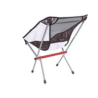 Chaise de jardin pliante moderne tout en aluminium à dossier bas, durable, ultralégère, en tissu Oxford, pour le camping en plein air, la plage, la pêche