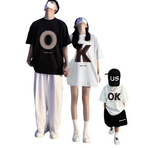 ファミリーtシャツ3個セットプリントデザイン広州メーカー30年カスタム高品質子供服工場 - Product Image 1