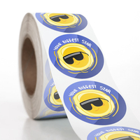 Fabricant d'étiquettes de produits personnalisées, autocollantes, en vinyle rond, imperméables, en rouleau, impression personnalisée de logo, autocollants d'étiquettes