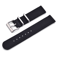 MZDTIMK Bracelet de montre en toile style deux pièces 18mm/20mm/22mm