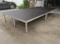 Scène portable en aluminium pour extérieur/intérieur avec plateforme verrouillable, scène de performance mobile, scène de spectacle avec structure en treillis