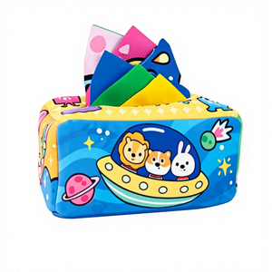 Joysun Jouets sensoriels cognitifs en tissu pour l'éveil des tout-petits, boîte à mouchoirs pour bébé, jouets créatifs éducatifs STEM pour les voyages - Product Image 4