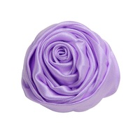 3.5cm Tissu Satin Roulé Roses Cheveux Accessoires pour Enfants Filles Femmes