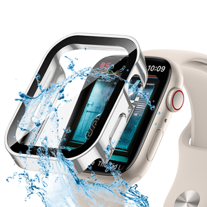 Étui étanche électro-plaqué <span class=keywords><strong>pour</strong></span> <span class=keywords><strong>Apple</strong></span> <span class=keywords><strong>Watch</strong></span> <span class=keywords><strong>Ultra</strong></span> 49 mm, séries 11, 10, 46 mm, 45 mm, 44 mm, 40 mm, <span class=keywords><strong>coque</strong></span> en verre trempé <span class=keywords><strong>pour</strong></span> IWatch - Product Image 1