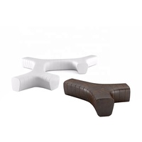 Banc d'extérieur en PRV à design paramétrique, robuste, pour parcs publics, jardins et espaces commerciaux, personnalisable