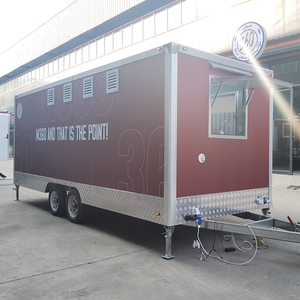 Camion de nourriture portable personnalisé entièrement équipé réfrigérateur mobile fourgonnette de restauration remorque de magasin chariot de restauration rapide camion de remorque de café mobile - Product Image 5