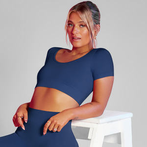 เสื้อออกกำลังกายผ้ายืดสี่ทางสำหรับผู้หญิง,เสื้อบราสไตล์สปอร์ตผ้ายืดได้ดีสำหรับฤดูร้อนปี2022 - Product Image 1