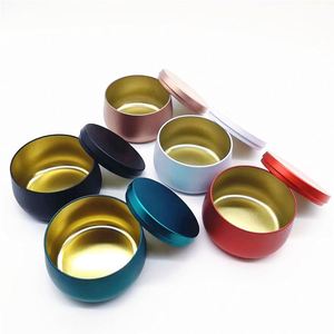Wholesale 4OZ 8OZ Luxury Empty <b>Red</b> White Black Brown Green Tinplate Jars Screen Printing for <b>Candle</b> Screw Cap Lids 100pcs Carton - Product Image 3