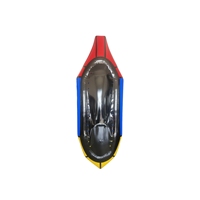 Packraft en TPU pour une personne, classe 3 à 5, pour rames en eaux vives, avec trou d'auto-vidange, idéal pour les expéditions en milieu sauvage
