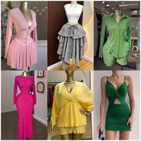 Robe transfrontalière A+ très vendue 2026 – Ventes immédiates, couleur unie avec fines rayures, style décontracté et tendance, vente en gros, style mixte