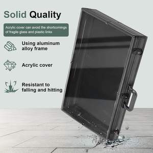 Vitrine de présentation de cartes en aluminium de grande taille, vitrine de présentation de cartes à collectionner adaptée aux cartes de sport/TCG/bijoux - Product Image 4