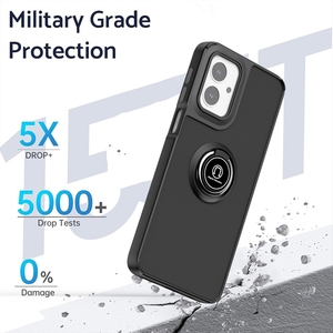 2024 nuevas fundas mate duras de TPU para PC a prueba de golpes con soporte de anillo giratorio 360 funda de teléfono para Motorola Moto G55 <span class=keywords><strong>5G</strong></span> - Product Image 2