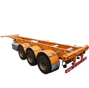 manufacturer delivery all size skeleton semi trail truck trailer for all kinds of container